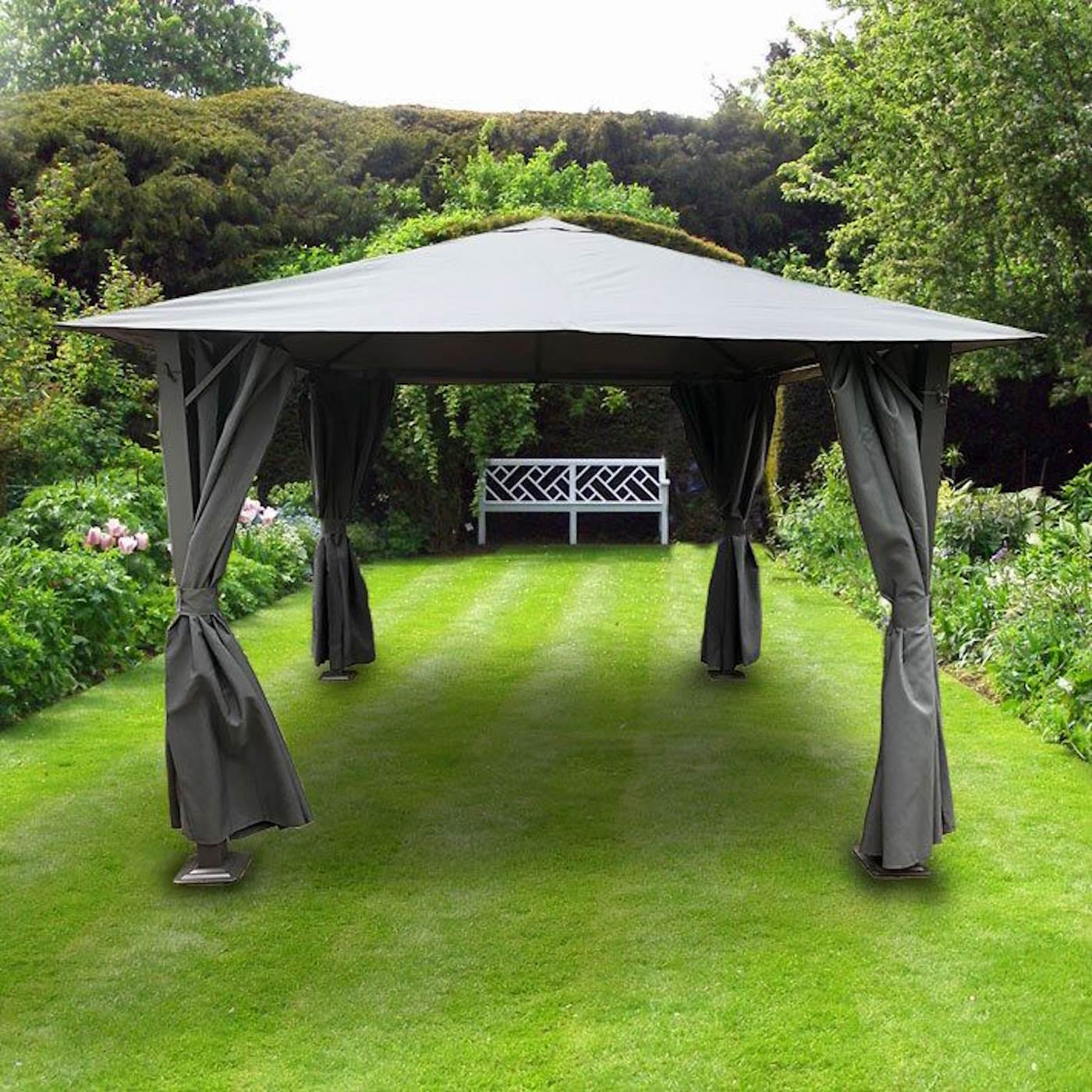 Replacement Canopy For Highfield Gazebo 4 x 3m - Grey