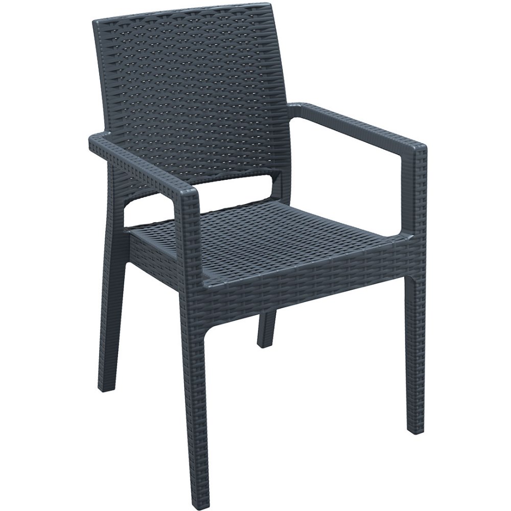 Ibiza Stacking Armchair - Dark Grey
