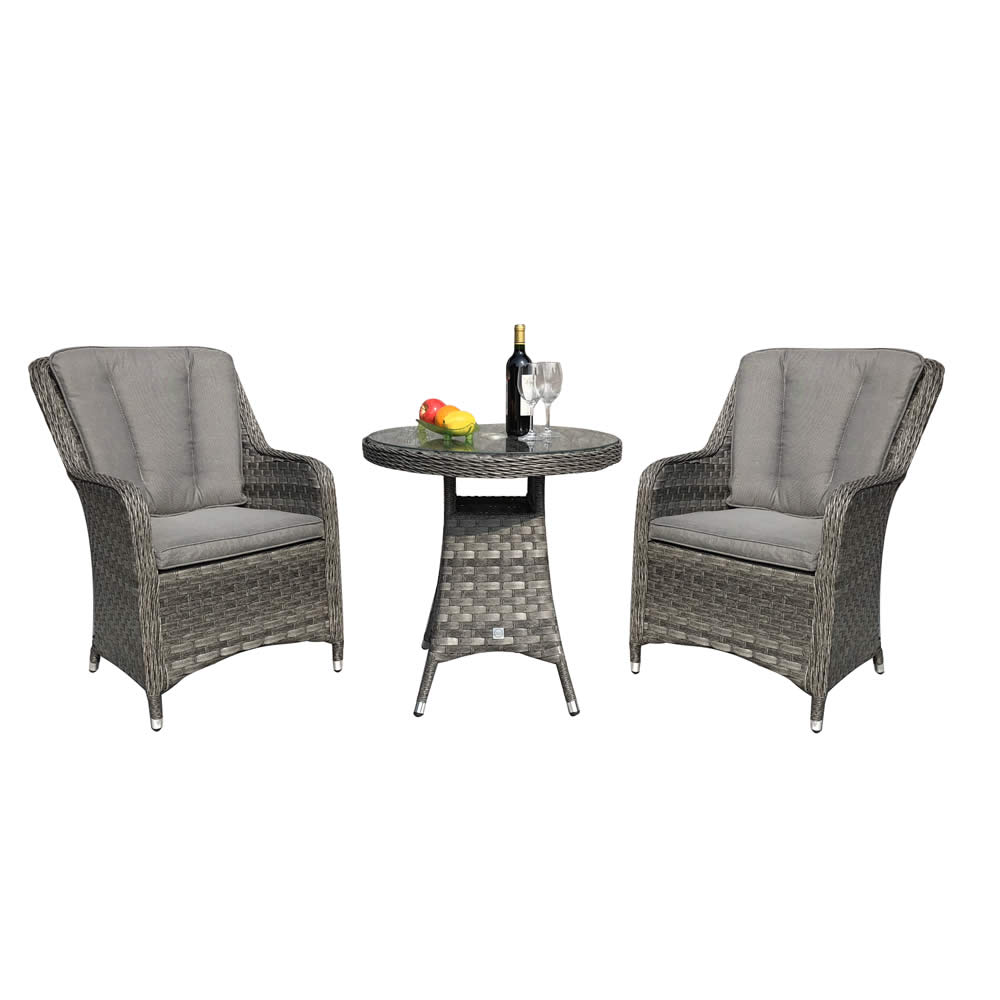 Innsbruck Bistro Rattan Round Table Furniture Set