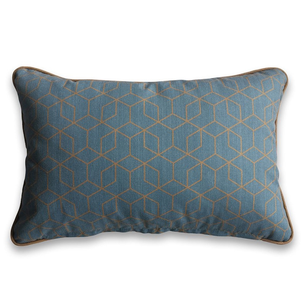 Rectangle Scatter Cushion - Grey Cubes