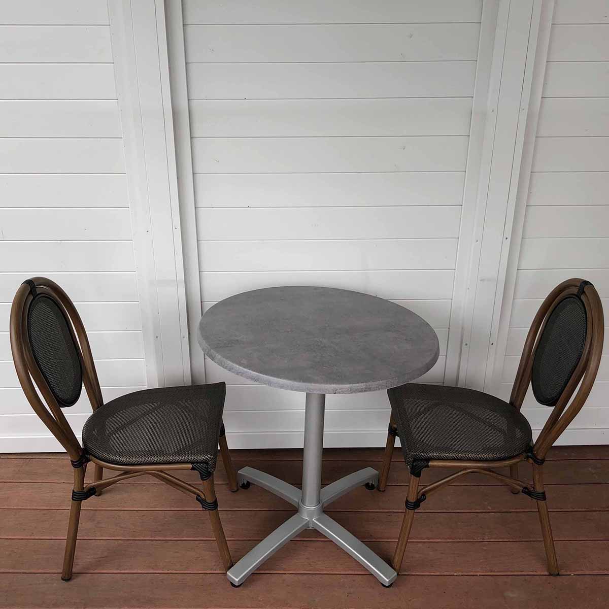 Lyon City Round Folding Bistro Set