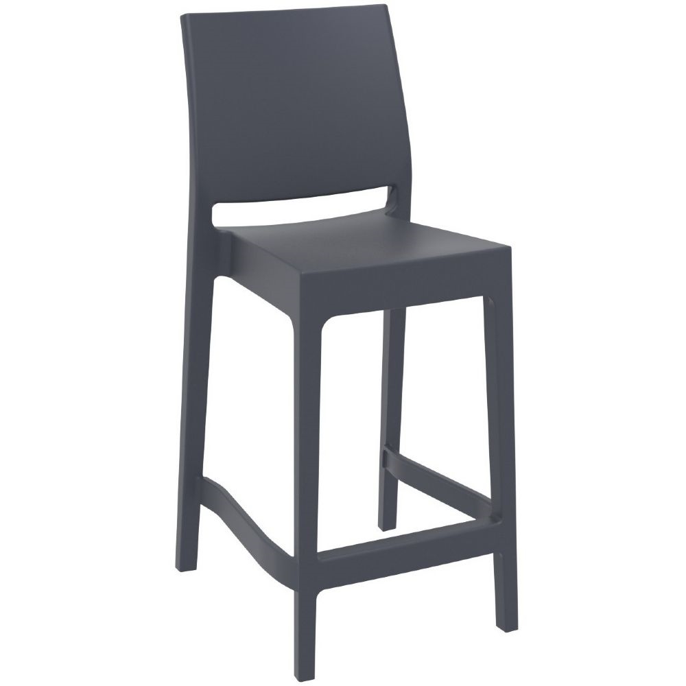Maya 65cm Bar Stool - Dark Grey