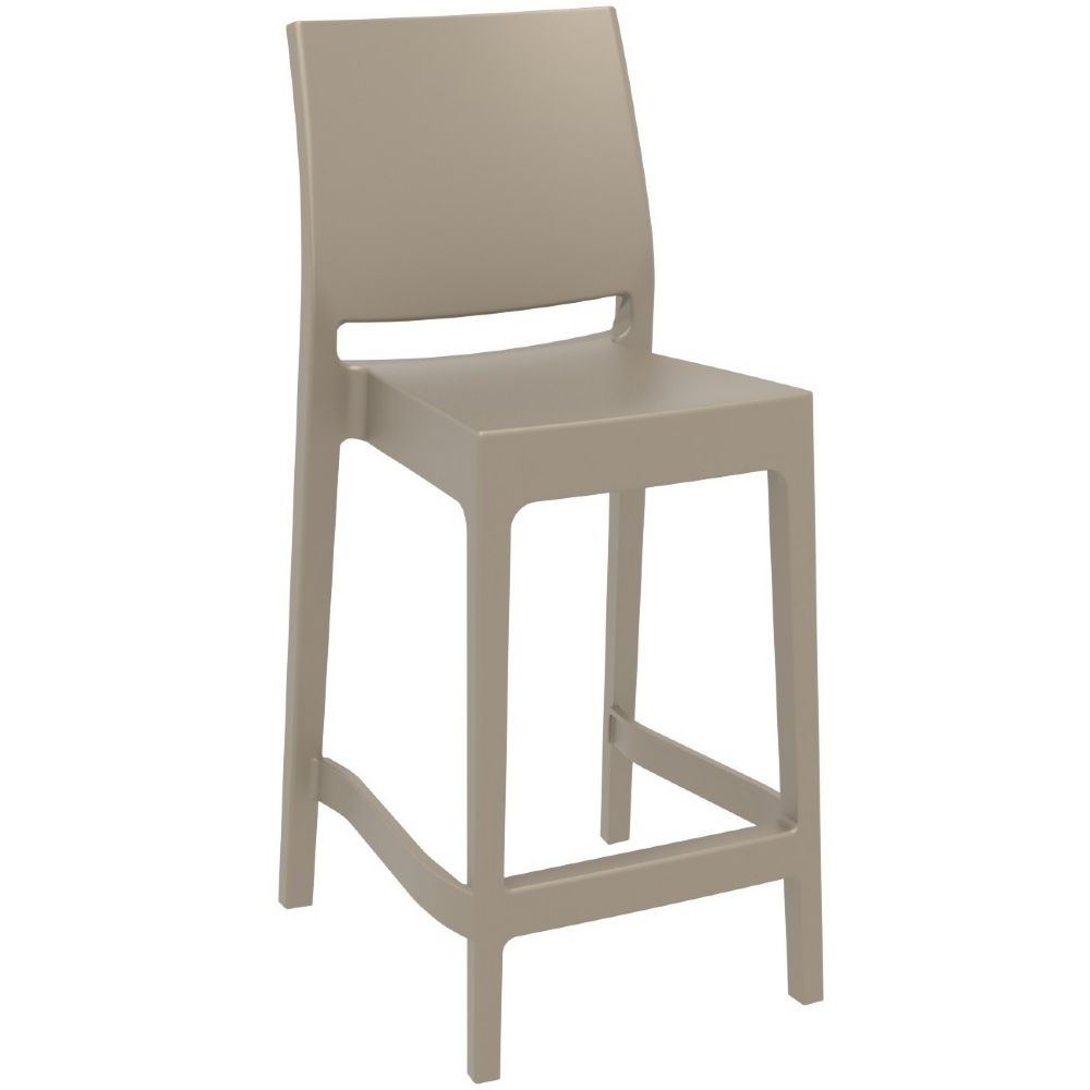 Maya 65cm Bar Stool - Taupe