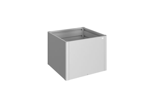 Raised Vegetable Bed - Metallic Silver - 1 x 1 (102cm x 102cm x 77cm)