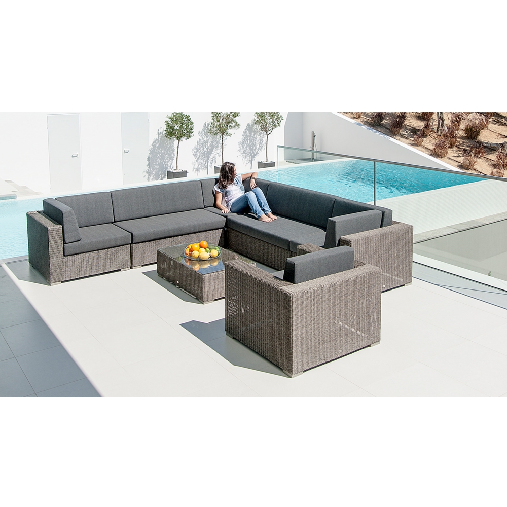 Monte Carlo Rattan Modular Sofa Set