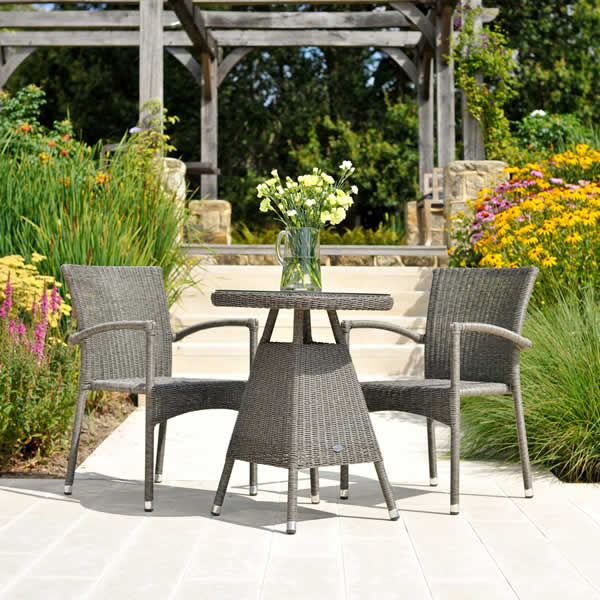 Monte Carlo Stacking Chair Bistro Set