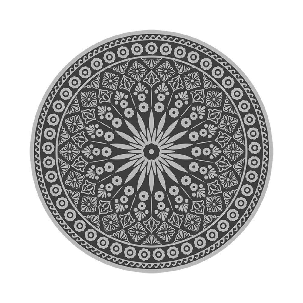 Outdoor Round Grey Carpet