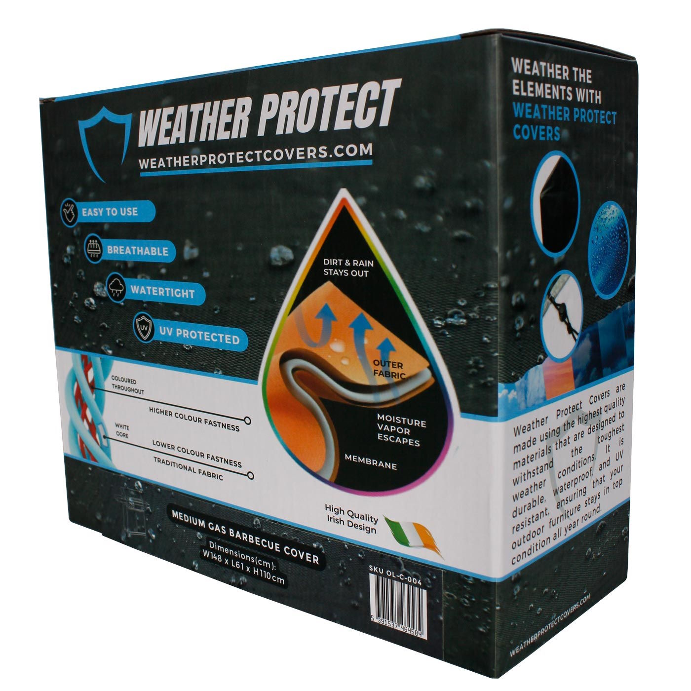 Weather Protect Gas Barbecue Cover (148cm x 110cm)