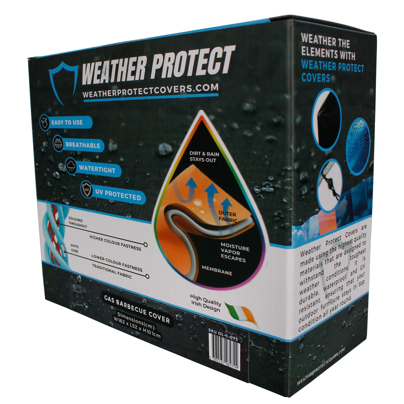 Weather Protect Gas Barbecue - (162cm x 101cm)