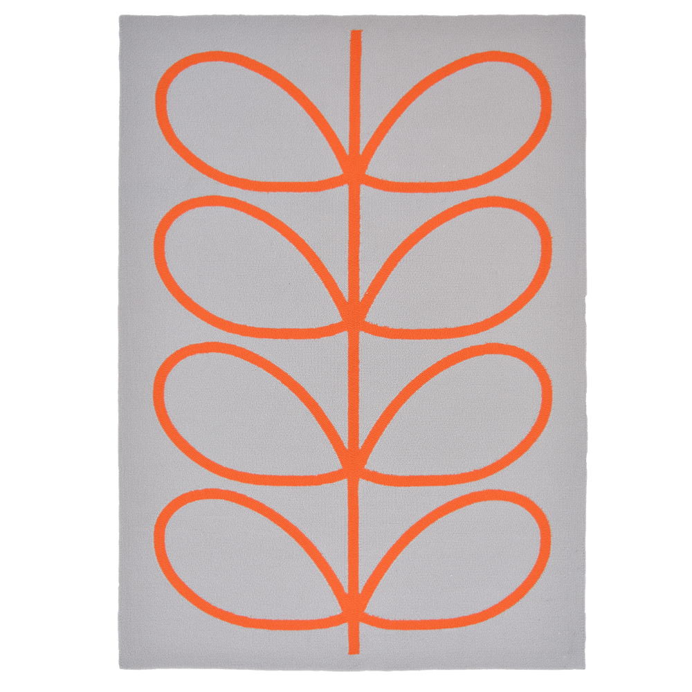 Outdoor Orla Kiely Giant Linear Stem Persimmon Carpet (200cm x 280cm)