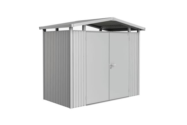 Garden Shed Panorama - Metallic Silver - 273 x 158 x 227 - Double Door