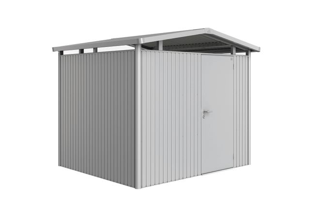 Garden Shed Panorama - Metallic Silver - 273 x 238 x 227 - Standard Door
