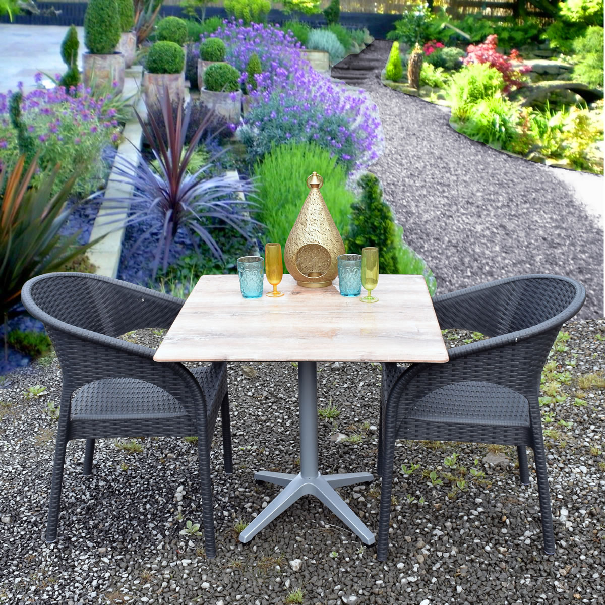 Panama Bistro Folding Table Set