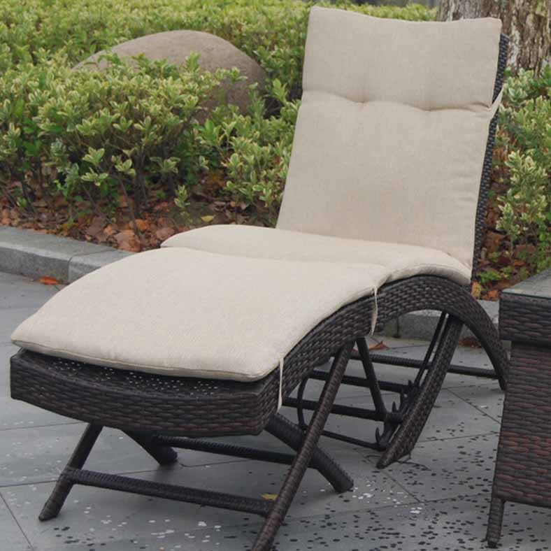 Prague Foldable Chair and Footrest Set