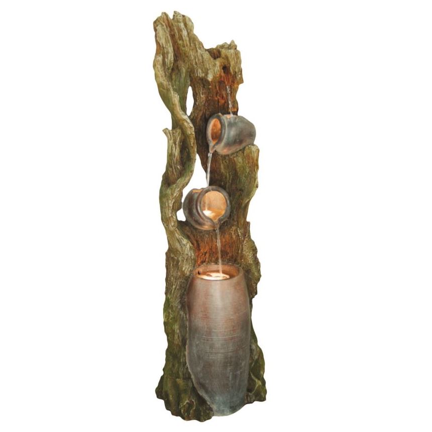 Pouring Driftwood Pots