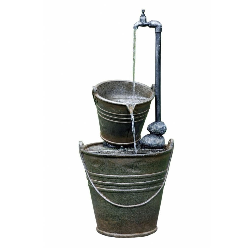 2 Tin Buckets with Tap