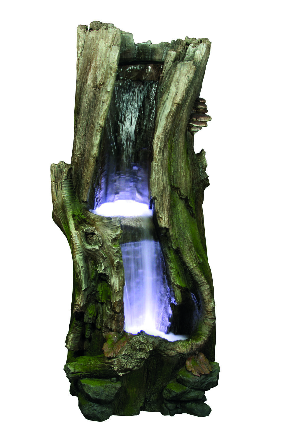 Tree Trunk 2 Level Waterfall Water Feature