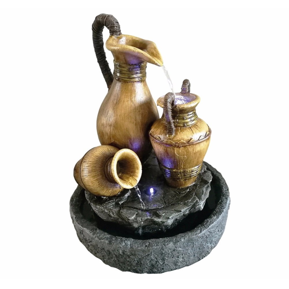 Bamboo Urns on Slate