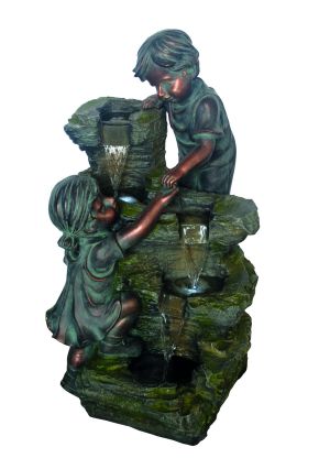 Boy & Girl at Rock Formation