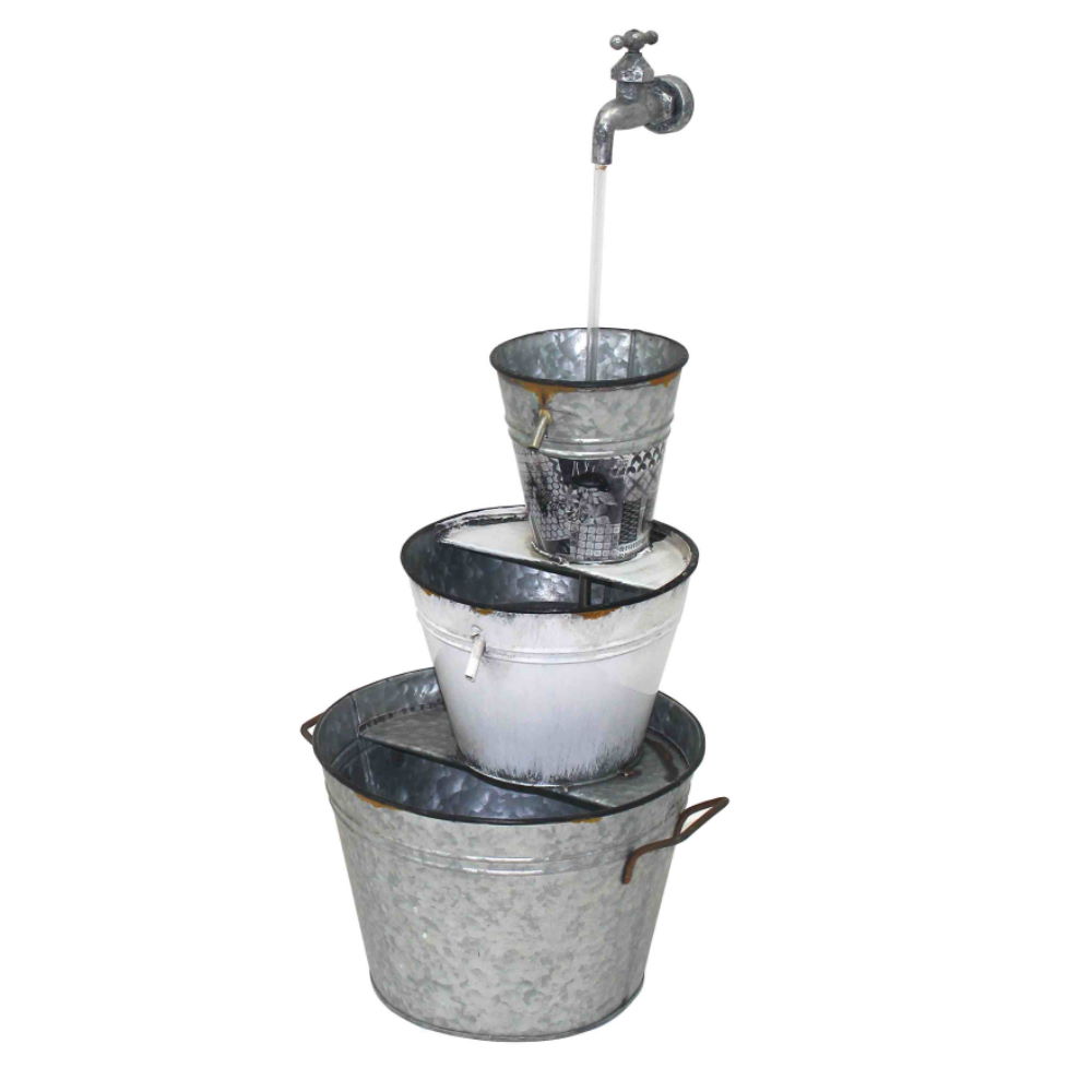 Metal Buckets & Tap