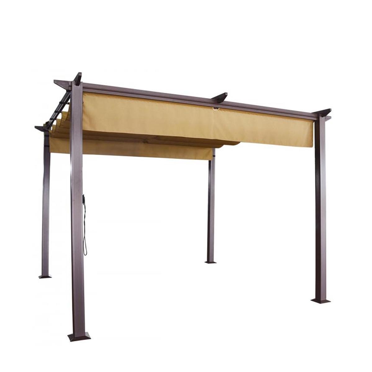 Roma 3x3 Square Pergola - Bronze