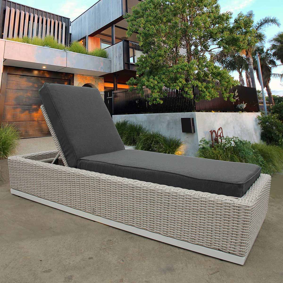 Roma Rattan Sun Lounger