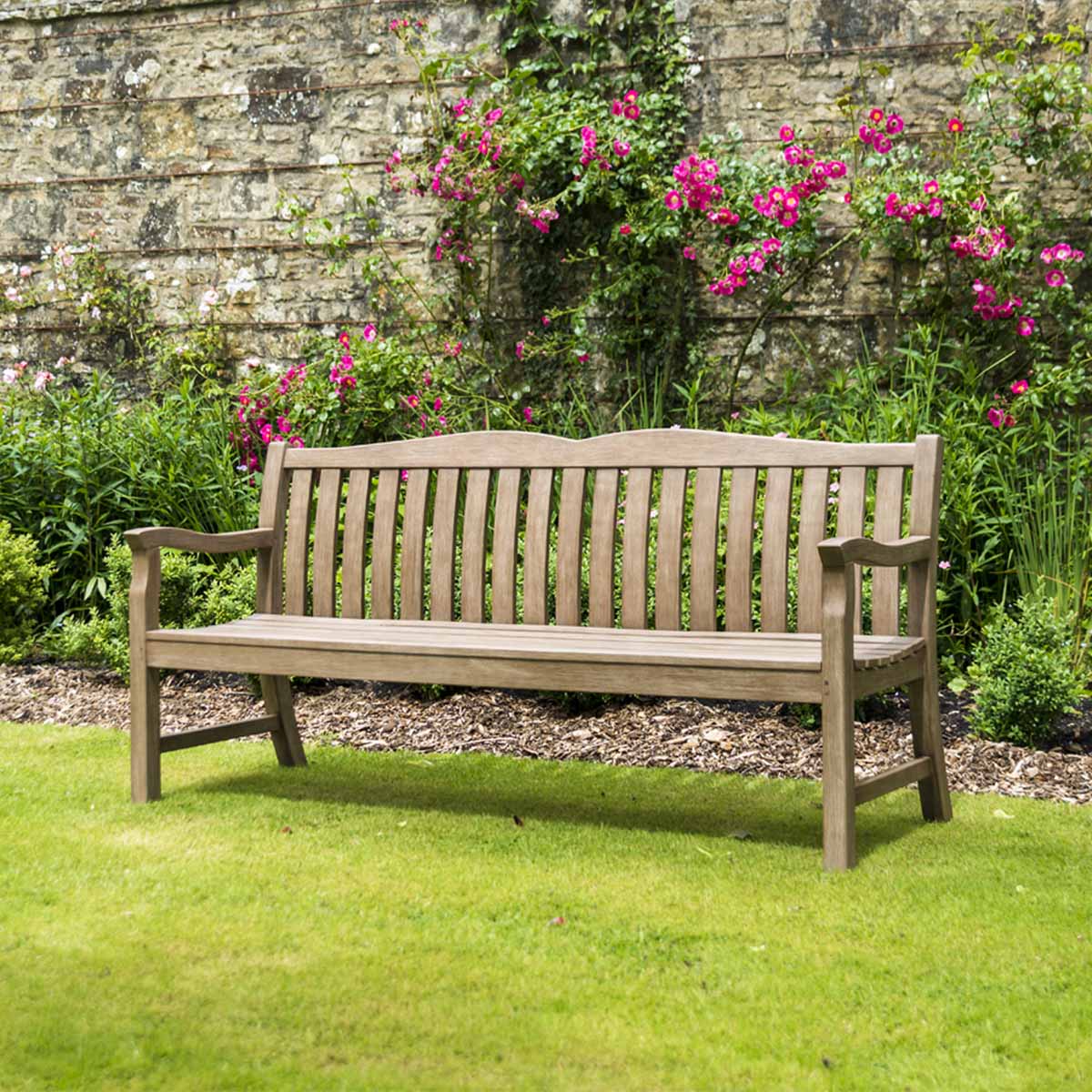 Alexander Rose Sherwood Cuckfield 6ft Wooden Garden Bench
