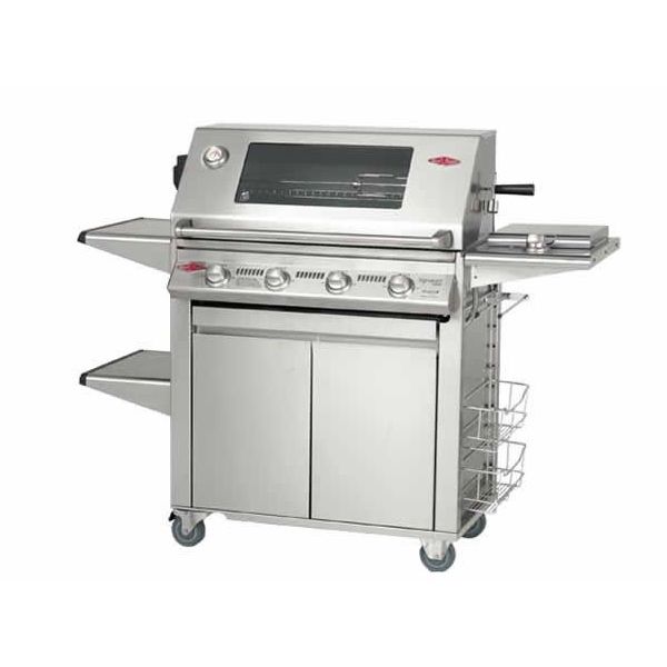 S3000S 4 Burner Barbecue Complete Set with Side Burner (Cast Iron Pack) - Beefeater