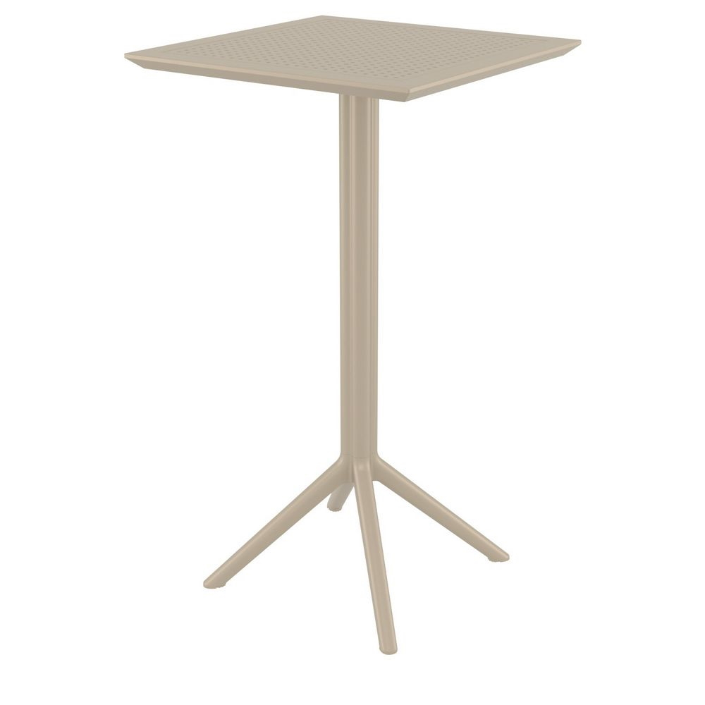 Sky 60 x 60 Folding Bar Table Taupe