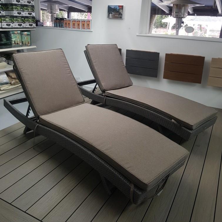 Alexander Rose Sofia Adjustable Sunbed - Brown