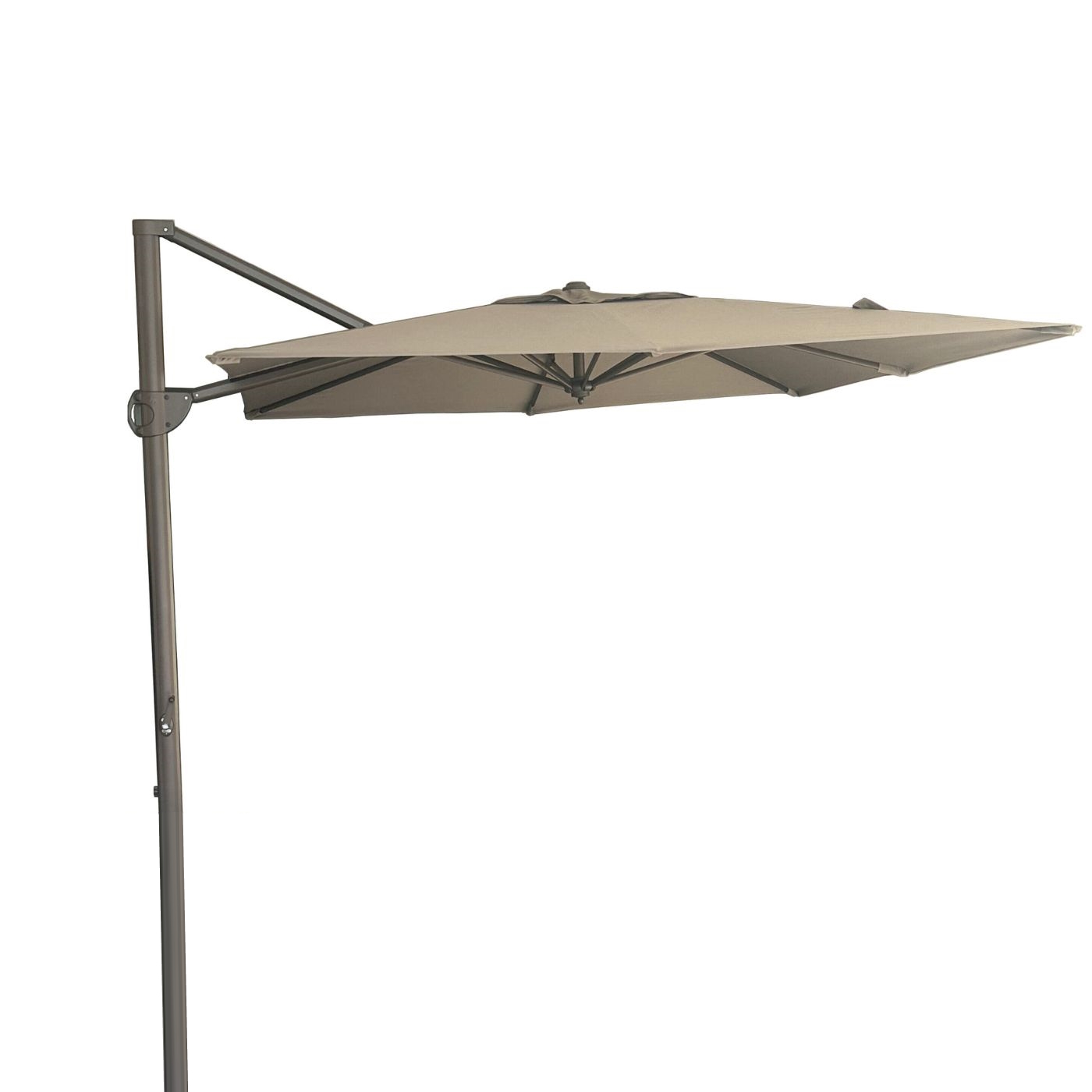 Solora Square Cantilever Parasol 3m x 3m in Taupe