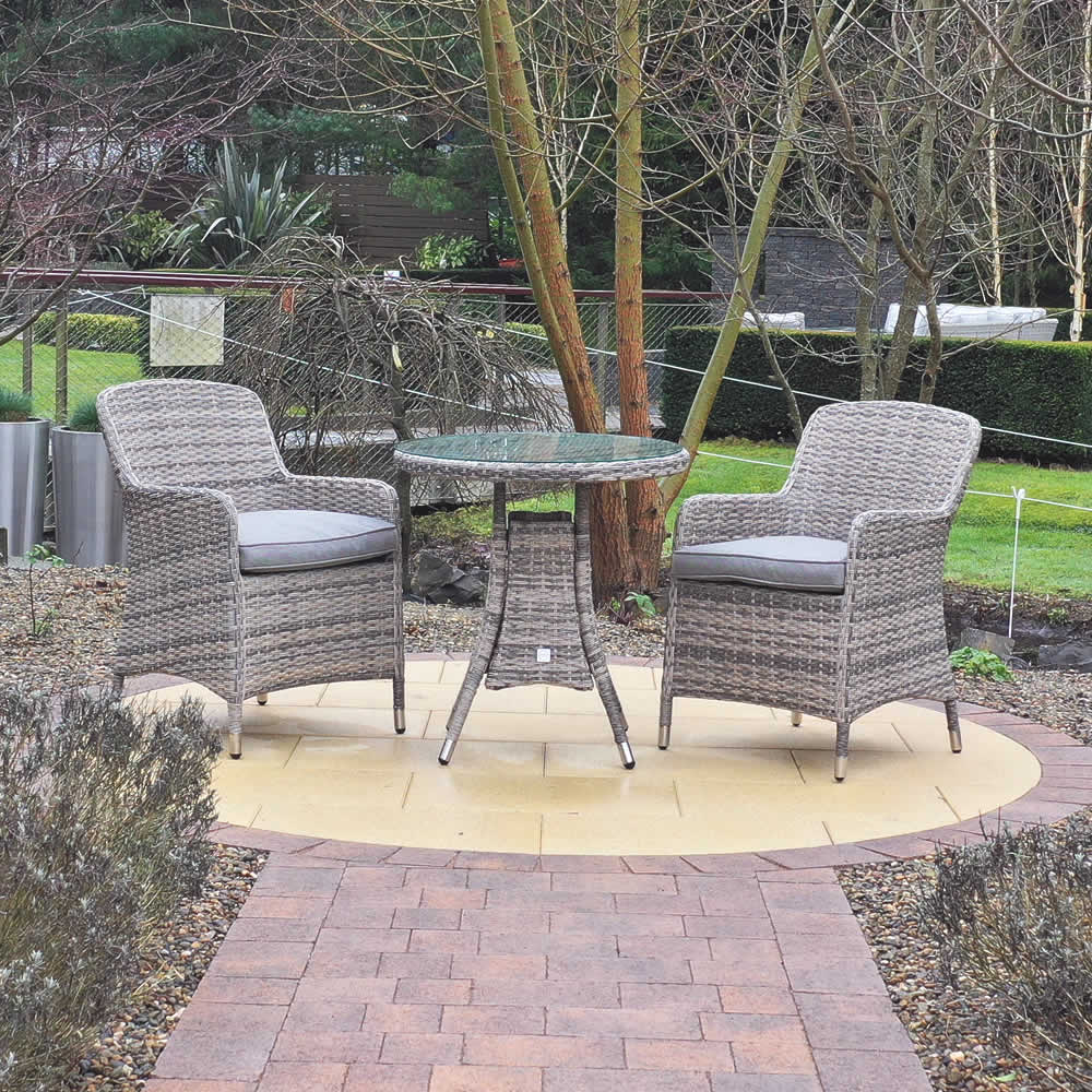 Adare Tahiti Rattan Round Bistro Set