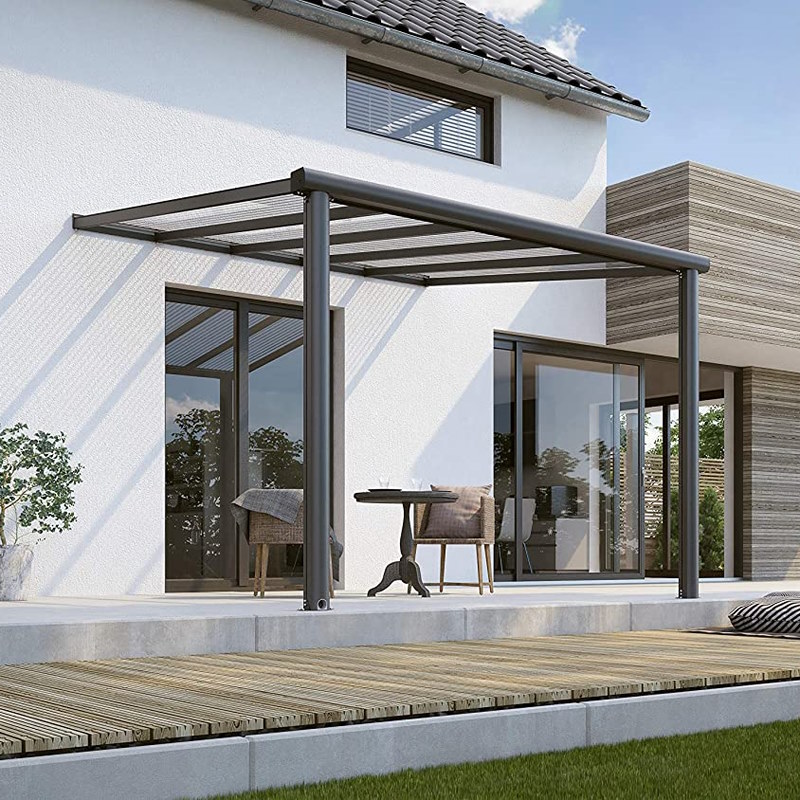 Theia Veranda with Polycarbonate Roof - 304cm x 250cm - 2 Posts