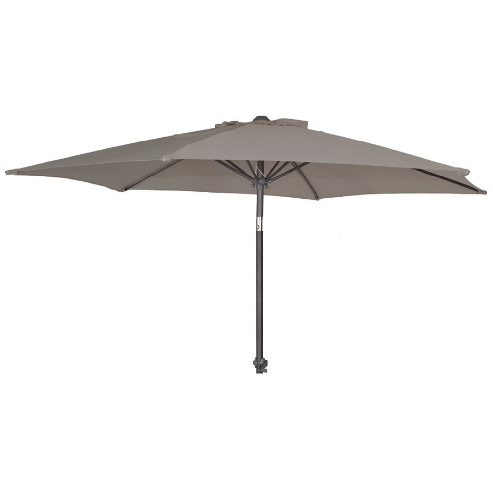 Alexander Rose Round 2.7 Aluminium Tilting Crank Parasol - Charcoal