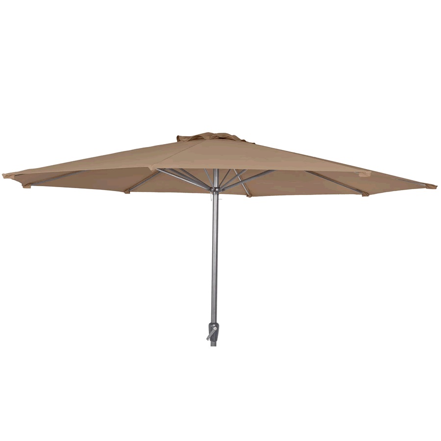 Alexander Rose Round 3.0m Ø Aluminium Parasol (Crank) – Taupe