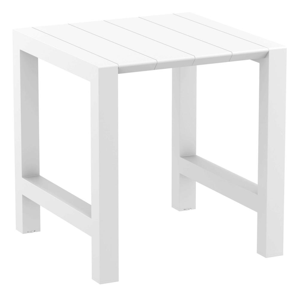 Vegas Bar Extendable Table (100cm x 100/140cm) - White