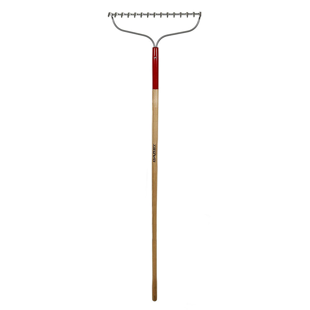 Darby Bow Rake 15 Tooth Wood Handle