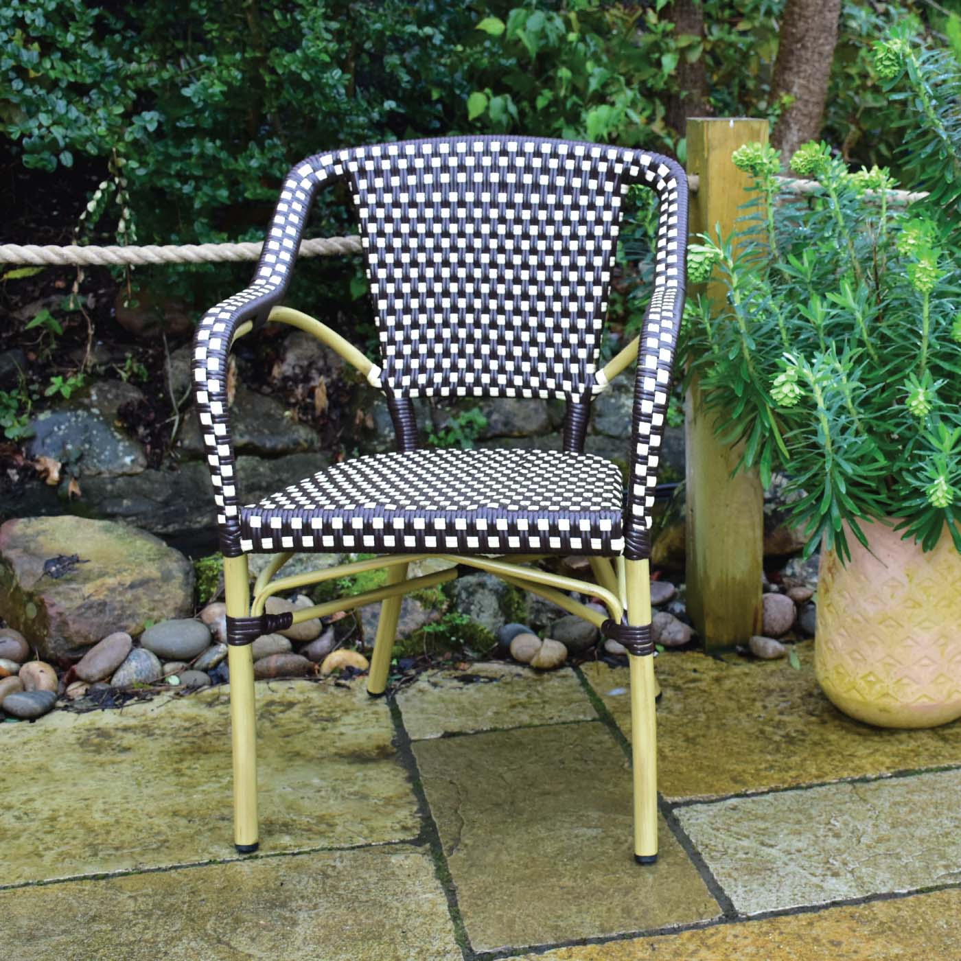 Lyon Teslin Parisian Chair - Brown