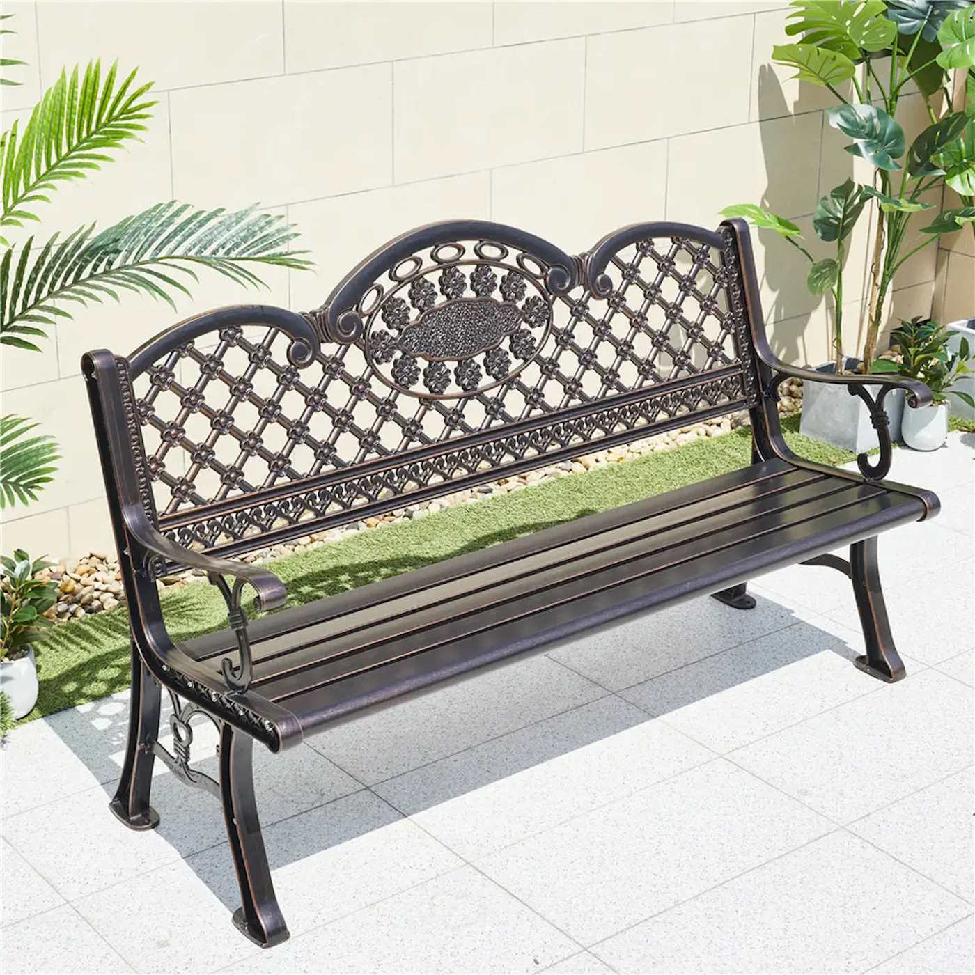 Dublin Cast Aluminium Park Bench