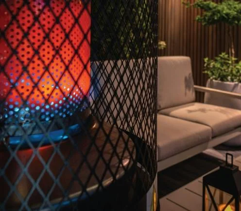 Close Up of Outdoor Gas Heater