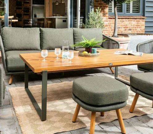 Stylish Garden Furniture Green Fabric