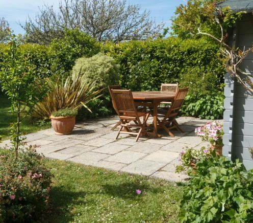 Irish Garden with Patio Furniture