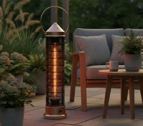 Kalos Copper 1800W Electric Lantern Heater - 84cm