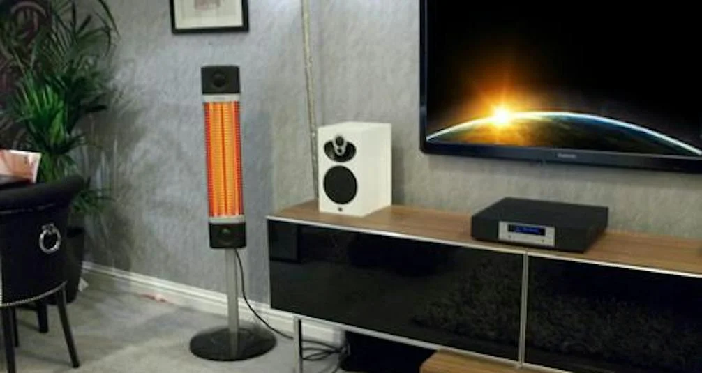 Veito LT Carbon Infrared Free Standing Indoor Heater in lounge