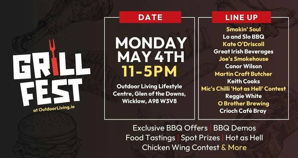 GrillFest 2026 BBQ Event Outdtoor Living Ireland Line Up 