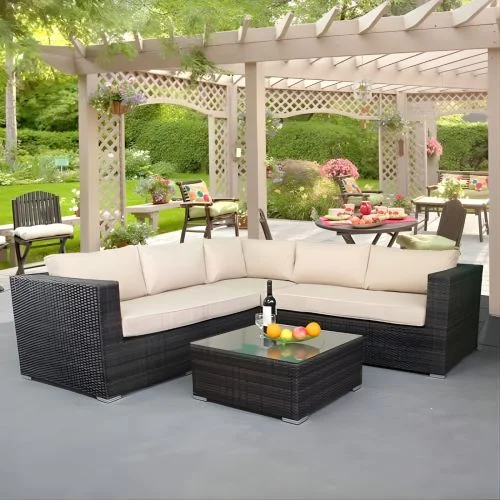 San Jose Rattan Garden Corner Sofa Set