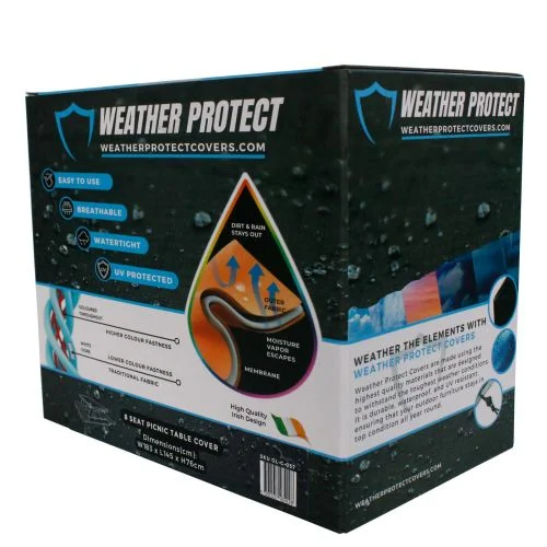 Weather Protect 8 Seat Picnic Table Cover (183cm x 76cm)
