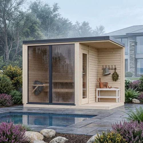 Sarah 2.4 x 3.2m Sauna with 6KW Narvi Heater