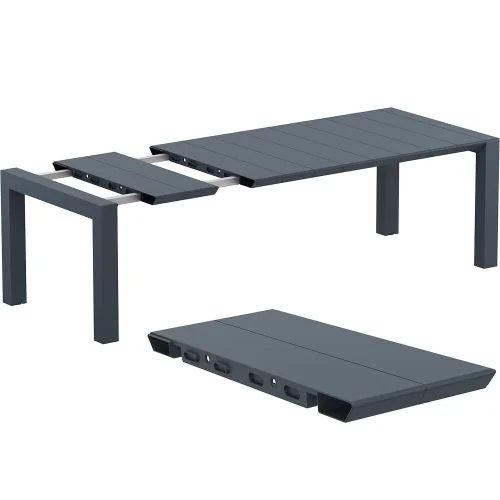 Vegas Extendable Table (100cm x 180/220cm)  - Dark Grey