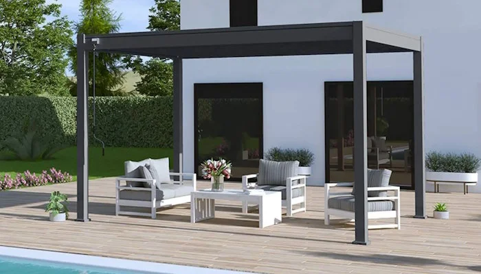 ombrea bio-climatic pergola anthracite